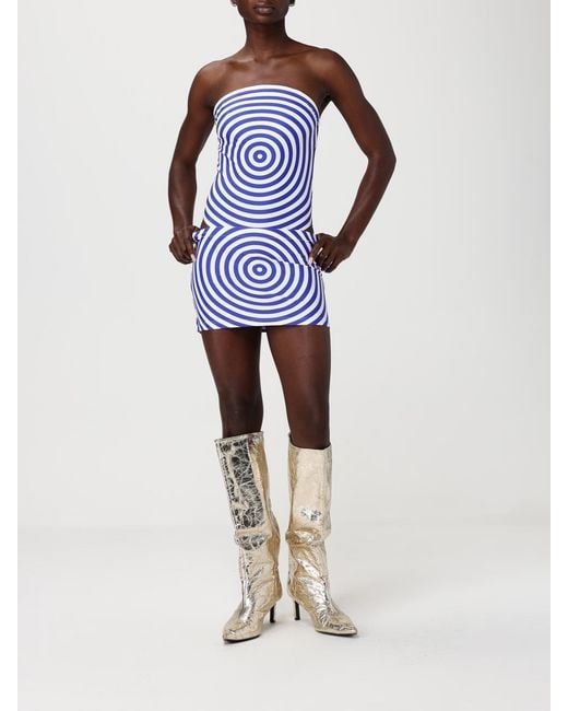 Jean Paul Gaultier Multicolor Striped One-Piece Swimsuit