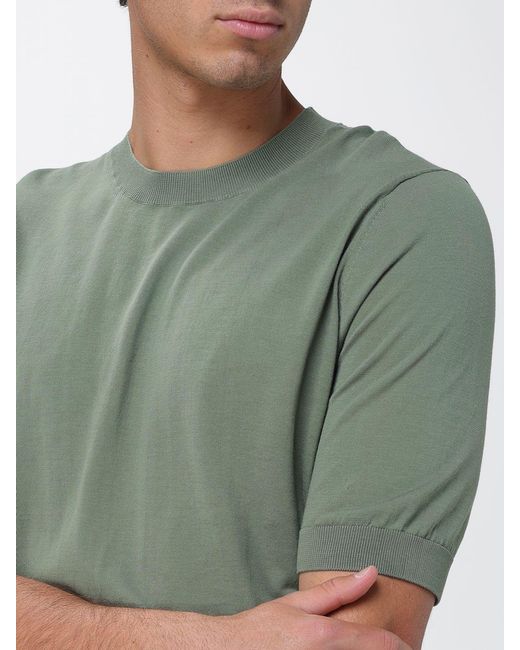 Ballantyne Green Cotton Knit Top for men