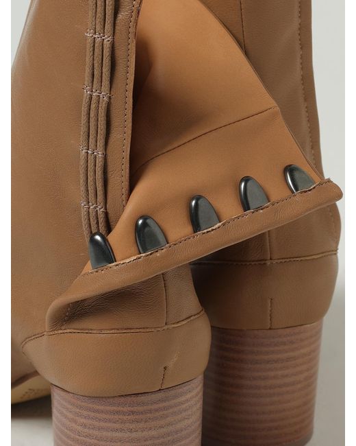 Maison Margiela Brown Tabi Ankle Boot