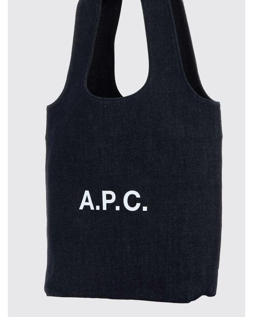 A.P.C. Blue Tote Bag
