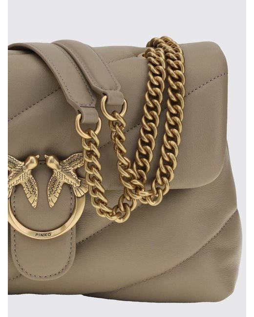 Pinko Gray Shoulder Bag