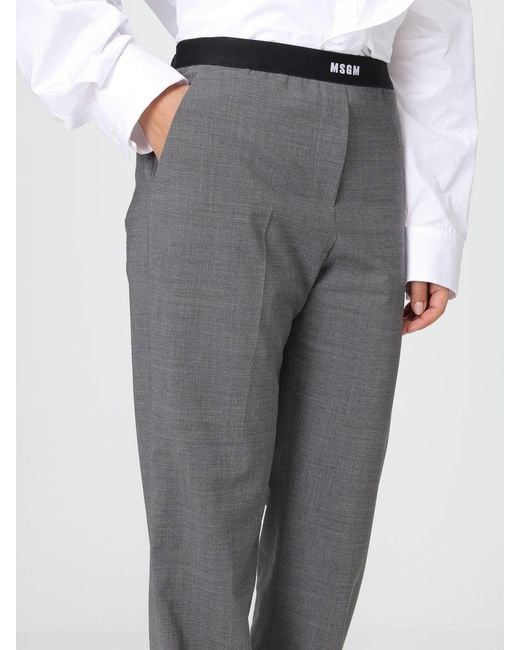 MSGM Gray Trousers