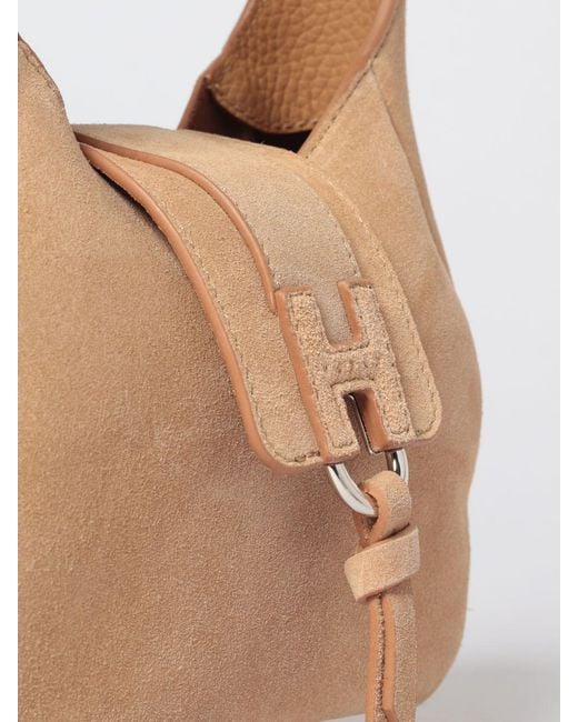 Hogan Natural Suede Shoulder Bag