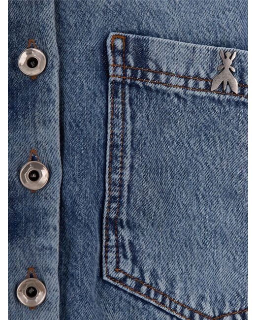 Patrizia Pepe Blue Denim Shirtdress