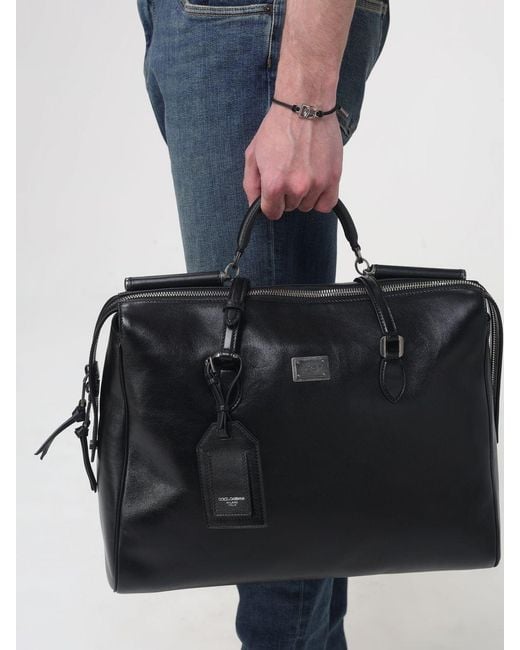 Dolce & Gabbana Black Dolce &Amp Gabbana Vittoria Leather Bag for men