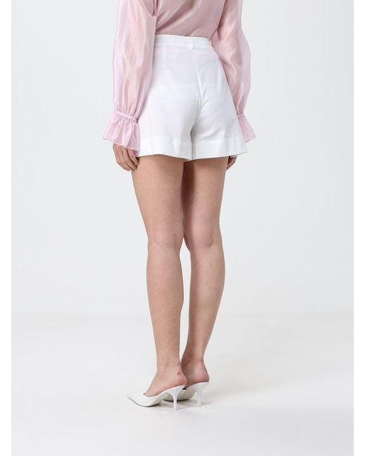 Hanita White Twill Chino Shorts