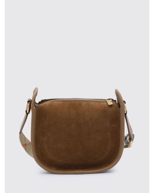 Burberry Brown Suede Messenger Bag
