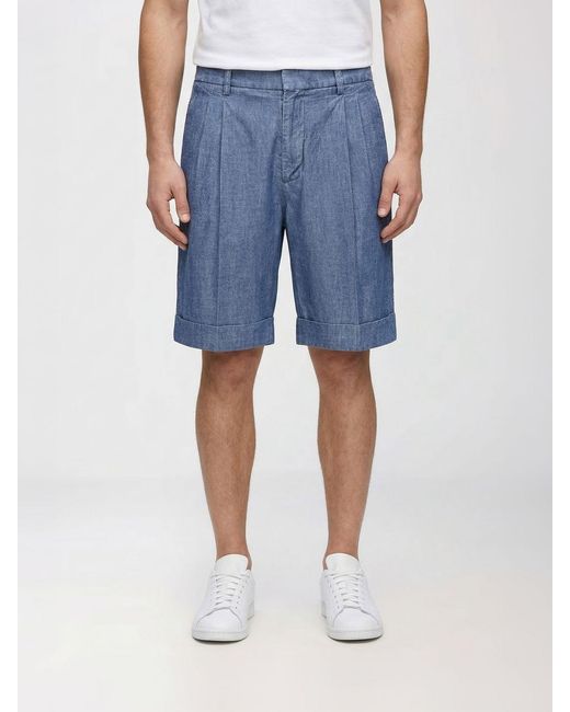 Valentino Blue Cotton Shorts for men