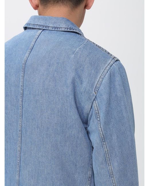 Dries Van Noten Blue Shirt Jacket for men