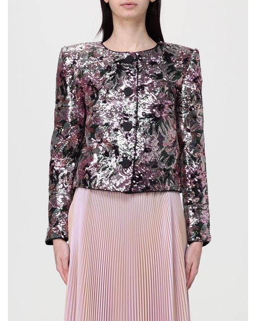 Self-Portrait Multicolor Sequin Blazer