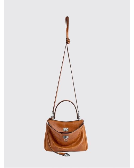 Balenciaga Brown Rodeo Leather Bag