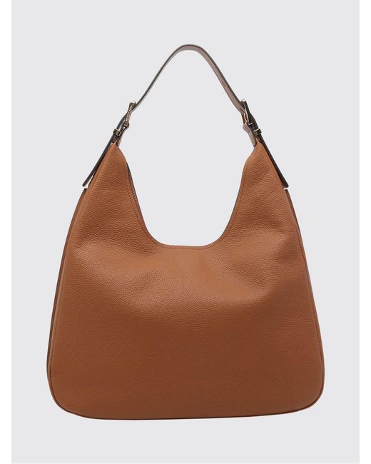 Michael Kors Brown Nolita Large Pebbled Leather Shoulder Bag