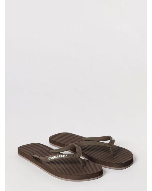 DSquared² Multicolor Rubber Flip Flops for men