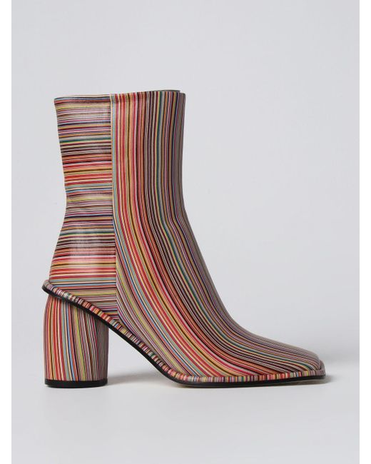 Paul Smith Brown Flat Ankle Boots