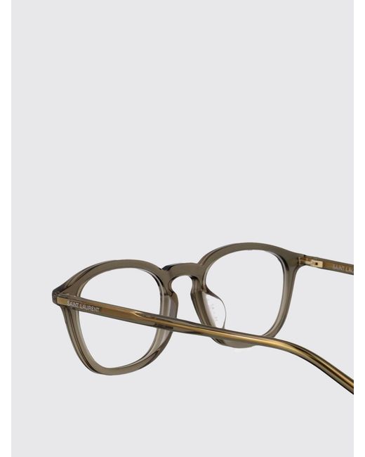 Saint Laurent White Acetate Optical Glasses for men