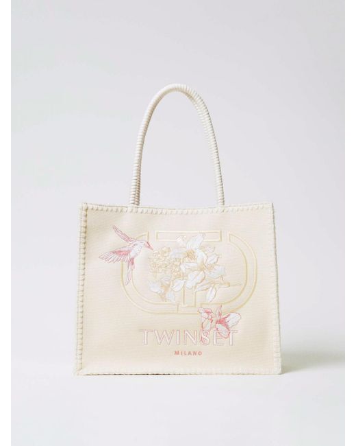 Twinset Natural Schultertasche Damen