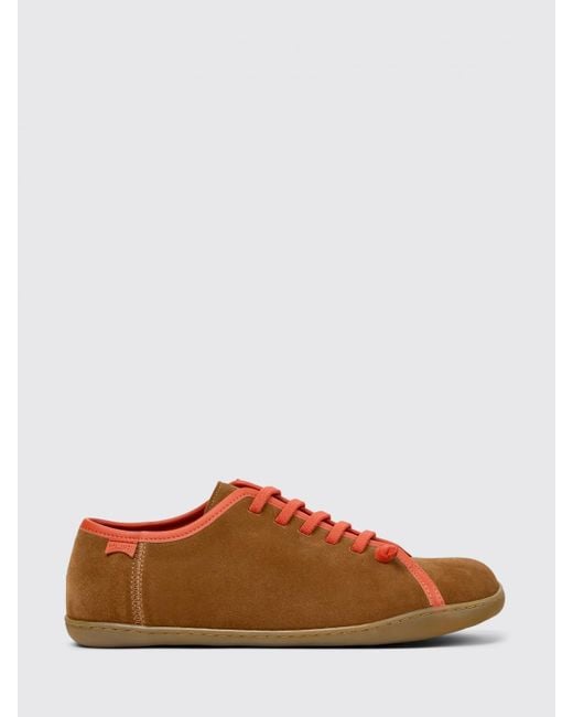 Camper Brown Twins Suede Sneakers for men
