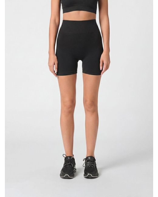 Philipp Plein Black Technical Stretch Fabric Shorts