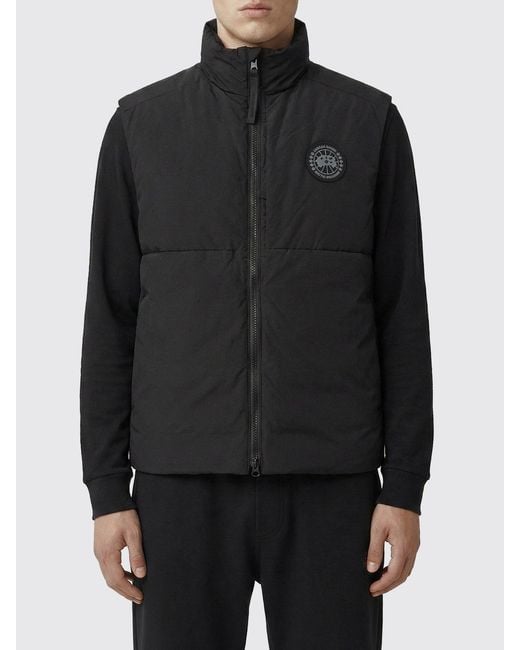 Canada Goose Black Lodge Quilted Nylon Gilet for men
