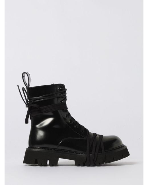 Karl Lagerfeld Black Flat Ankle Boots