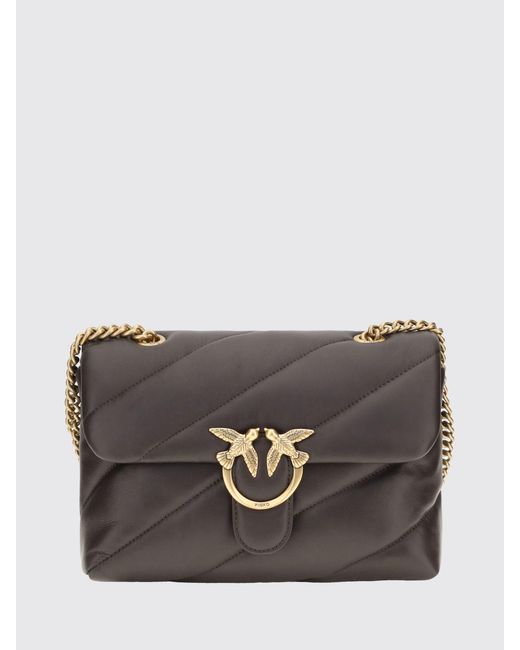 Pinko Gray Shoulder Bag