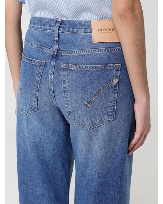 Dondup Blue Straight Denim Jeans