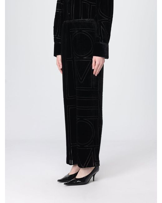 Totême  Black Velvet Trousers