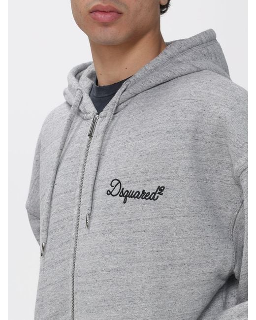 DSquared² Baumwoll-Hoodie in Gray für Herren
