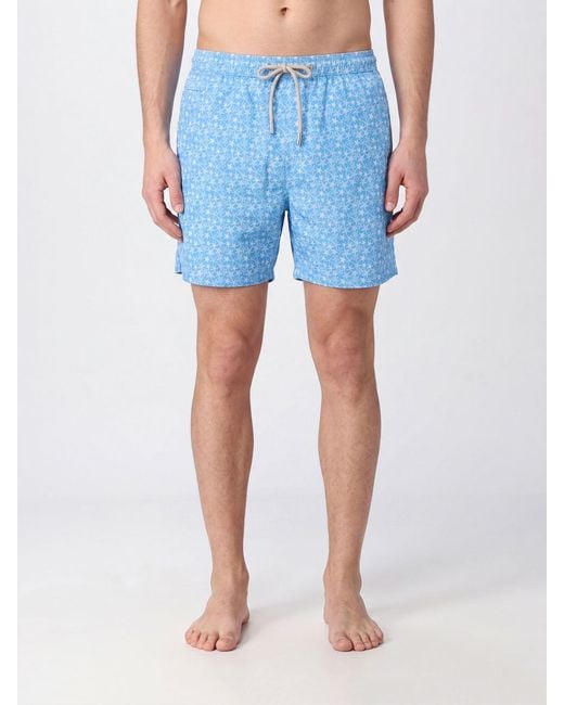 Mc2 Saint Barth Blue Printed Swimsuit for men