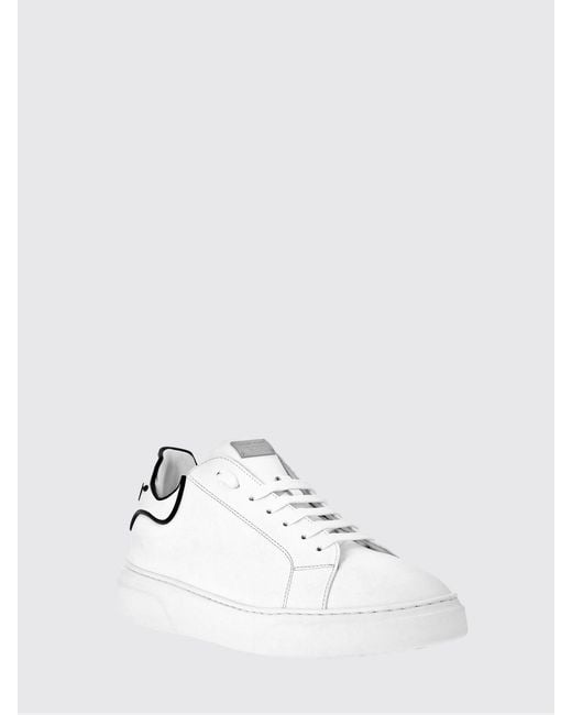 Philipp Plein White Big Bang Skull Low-Top Sneakers for men
