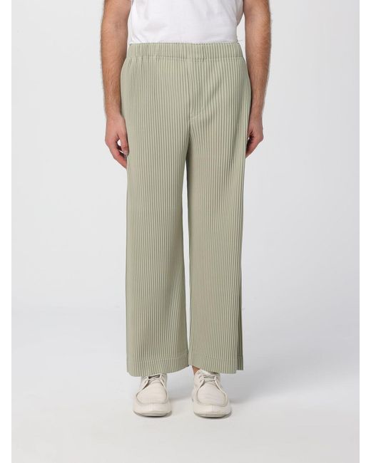 Homme Plissé Issey Miyake Green Pants for men
