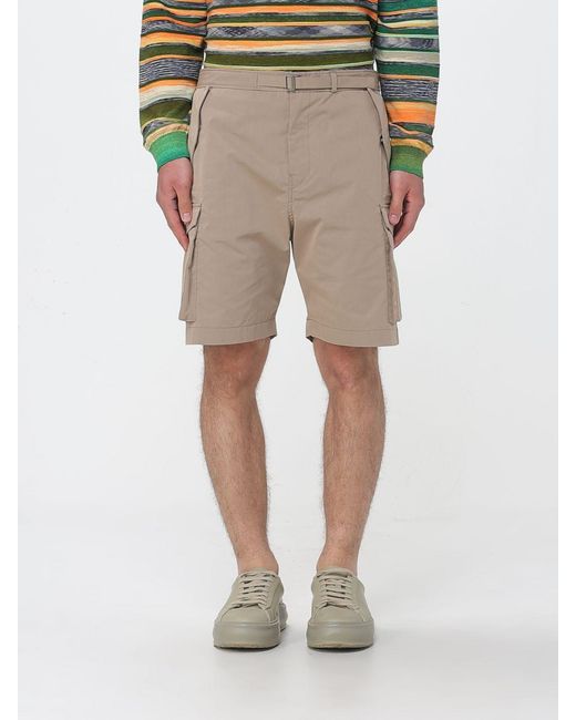 Paul Smith Natural Cotton Blend Cargo Shorts for men