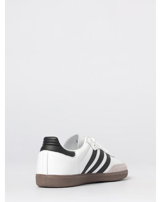 Adidas Originals White Samba Og Leather Sneakers for men