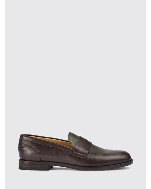 Doucal's Multicolor Bicolor Leather Loafers
