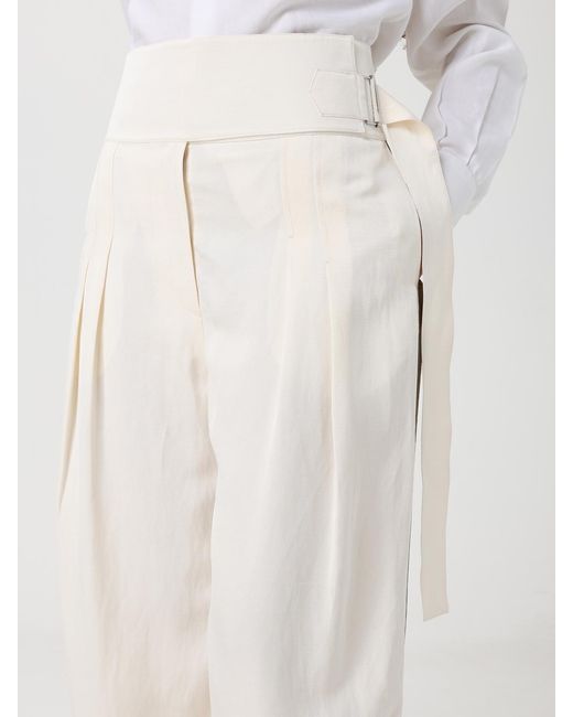 Entire studios White Linen Blend Palazzo Trousers