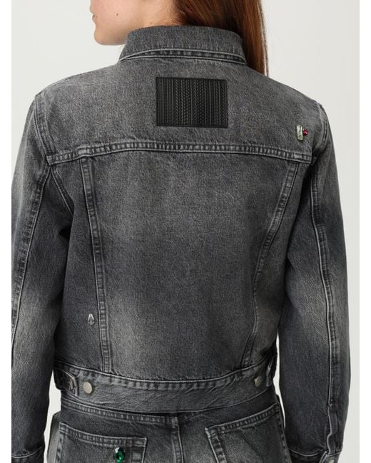 Marc Jacobs Gray Embellished Denim Jacket