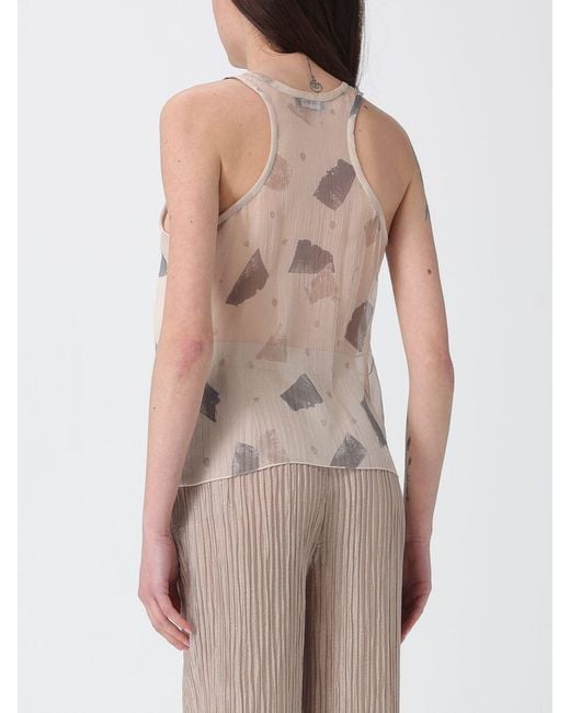 Emporio Armani Natural Silk Creponne Top