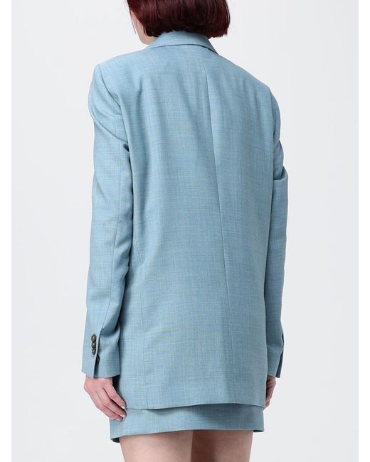 MM6 by Maison Margiela Blue Virgin Wool Single Breasted Blazer