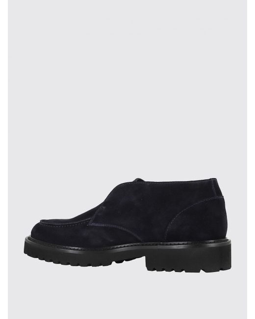 Doucal's Blue Suede Chukka Boots for men