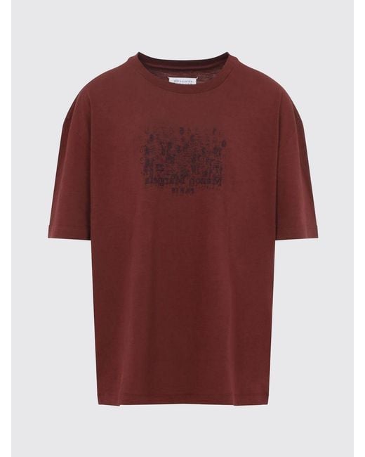 Maison Margiela Embroidered Logo Cotton T-Shirt for men