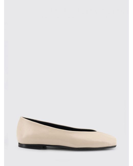 Alohas White Katia Leather Ballerinas