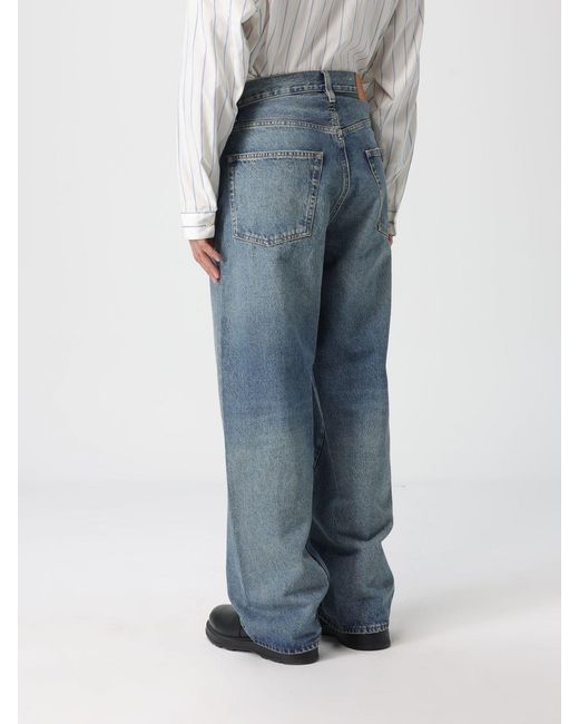sunflower Blue Wide-Leg Denim Jeans for men