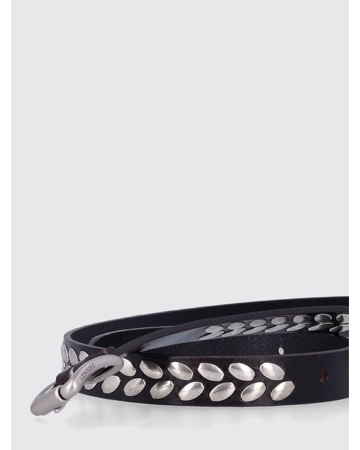 Lemaire White Stud Leather Belt for men