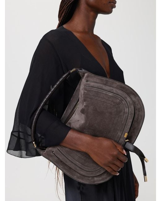 Chloé Brown ChloÉ Marcie Suede Bag