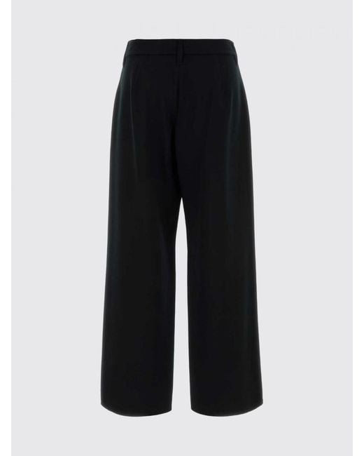 Max Mara Black Virgin Wool Blend Trousers
