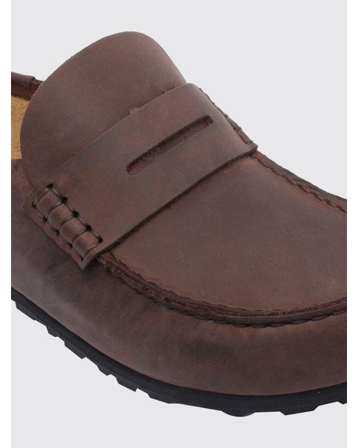 Birkenstock Brown Naples Oiled Leather Clogs With Eva Sole