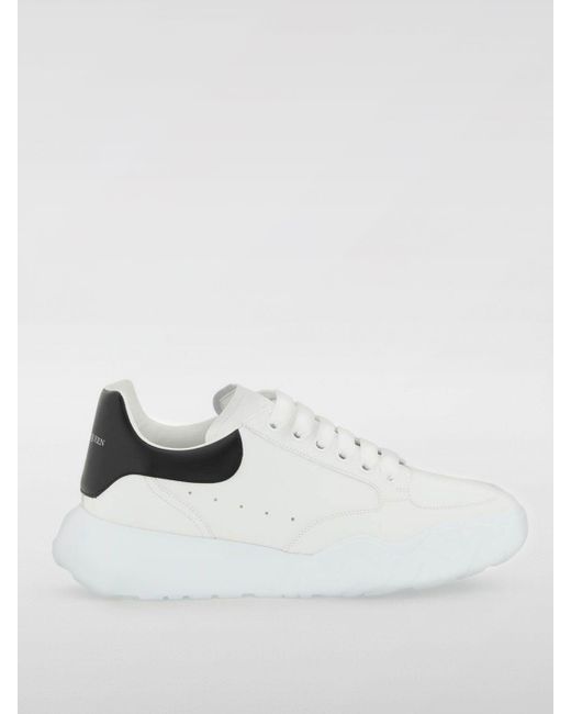 Sneakers Court in pelle di Alexander McQueen in White da Uomo