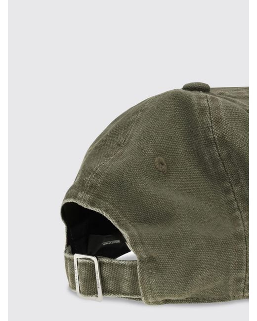 Weekend by Maxmara Green Cotton Baseball Cap With Logo