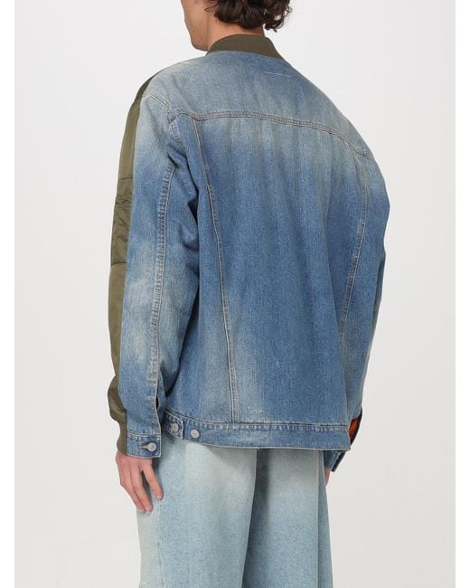 MM6 by Maison Margiela Green Nylon Bomber Jacket for men