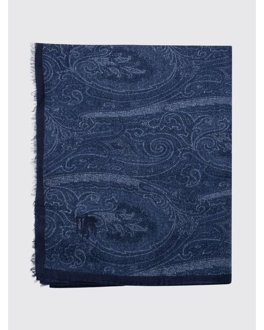 Etro Blue Scarf for men
